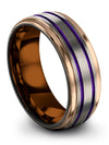 Amazing Anniversary Band for Men Tungsten Wedding Ring Set Promise Bands - Charming Jewelers