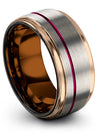 Engagement and Wedding Bands Set for Girlfriend and Wife 10mm Tungsten Wedding - Charming Jewelers
