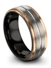 Tungsten Wedding Sets for Couples Wedding Ring for Guy Tungsten Grey Mother&#39;s - Charming Jewelers