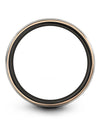 8mm Twentieth Wedding Ring Tungsten Ring for Mens Engravable Personalized - Charming Jewelers