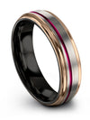 Wedding Band Grey Tungsten Wedding Band Sets Birth Day and His Two Woman Simple - Charming Jewelers