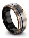 Womans Simple Wedding Rings Tungsten Wedding Bands Band Woman Customize Promise - Charming Jewelers