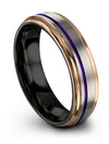 Wedding Sets Band His and Girlfriend Tungsten Carbide Grey Matching Rings - Charming Jewelers