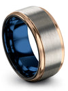Wedding Rings Engagement Men Ring Womans Tungsten Carbide Wedding Bands Groove - Charming Jewelers