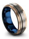 Modern Promise Band for Womans Tungsten Band Matte Customized Promise Rings - Charming Jewelers