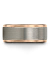 Twentieth Wedding Anniversary Bands Tungsten Ring for Men&#39;s Matte Finish Simple - Charming Jewelers