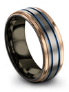 8mm Grey Wedding Rings Woman&#39;s 8mm Tungsten Grey Rings Graduates Jewelry 9th - - Charming Jewelers