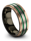Womans Wedding Jewelry Tungsten Wedding Ring for Ladies 8mm Bands Sets Cute - Charming Jewelers