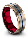 Grey Mens Wedding Ring Sets Luxury Wedding Rings Handmade Bands Men&#39;s - Charming Jewelers
