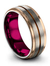 Matching His and Husband Wedding Rings Polished Tungsten Ring Rings for Her - Charming Jewelers