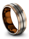Simple Wedding Ring for Lady Tungsten Ring for Couples Set Mens Engagement Guys - Charming Jewelers