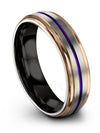 His and His Matching Wedding Rings Tungsten Band Wedding 6mm Bands Rings Male - Charming Jewelers