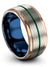 10mm Green Line Wedding Rings Tungsten Rings for Lady