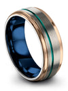 Tungsten Fiance and His Wedding Bands Matching Tungsten Band Promise Bands - Charming Jewelers