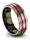 Wedding Bands Grey Gunmetal Tungsten Band Couple Wife and Wife Couples Rings - Charming Jewelers