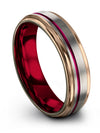 Wedding Band for Husband and Wife Set Tungsten Wedding Rings for Woman - Charming Jewelers