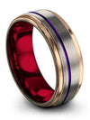 Wedding Rings for Woman Sets 8mm Guys Tungsten Bands Promise Bands for Couples - Charming Jewelers
