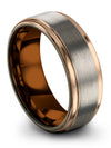 Grey Promise Band Wife and Fiance Wedding Band for Woman&#39;s Tungsten Promise - Charming Jewelers