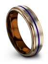 Tungsten Promise Rings Tungsten 6mm Bands for Woman Couple