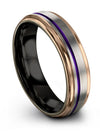 Grey Ring for Weddings Tungsten Wedding Band Set Lady and Ladies Promise Band - Charming Jewelers
