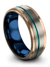 Boyfriend Wedding Rings Sets Female Tungsten Wedding Band Grey Co-Worker Rings - Charming Jewelers