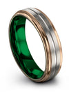 Simple Wedding Jewelry Men Ring Tungsten 6mm Modernist Grey Rings Muslim Gift - Charming Jewelers
