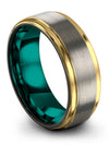 Carbide Tungsten Promise Band One of a Kind Band Woman Ring Personalized - Charming Jewelers
