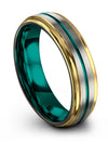 Grey Black Woman&#39;s Wedding Band Tungsten Band Matte Niece Bands 55th - Emerald - Charming Jewelers