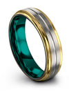 Male Brushed Grey Wedding Bands One of a Kind Tungsten Ring Grey Band Rings - Charming Jewelers