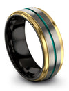 Wedding Anniversary Ring Sets Tungsten Band Bands Engraving Matching Bands Set - Charming Jewelers