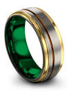 Tungsten Wedding Bands Sets for Her and His Polished Tungsten Band for Womans - Charming Jewelers