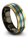 Unique Jewelry 8mm Tungsten Personalized Promise Band Customized Gift for His - Charming Jewelers
