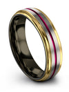 Brushed Woman&#39;s Wedding Band 6mm Tungsten Band Big Grey Bands Thank You Cousin - Charming Jewelers