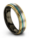 Grey Plain Wedding Band Tungsten Carbide Bands Male Man Groove Rings Fathers - Charming Jewelers