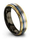 6mm Wedding Ring Male Brushed Grey Tungsten Bands for Lady Ring Grey Couples - Charming Jewelers