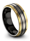 Set of Wedding Bands Carbide Tungsten Band Jewelry for Womans Engagement - Charming Jewelers