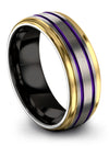 Tungsten Wedding Band Sets for Ladies Tungsten I Love You Rings Grey Engraved - Charming Jewelers
