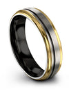 Grey Engagement Promise Rings Set Tungsten Rings for Men Customized Bands Set - Charming Jewelers