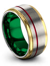 Wedding Anniversary Band for Him Lady Tungsten Carbide Wedding Ring Love Ring - Charming Jewelers