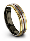 Lady Anniversary Ring Grey Copper Tungsten Male Wedding Band Grey Bands Sets - Charming Jewelers