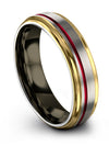 Wedding Band for His Tungsten Rings Cute Couple Rings Mother&#39;s Day Gift - Charming Jewelers