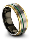 Plain Promise Ring Sets for Girlfriend and Wife Tungsten Bands for Guy - Charming Jewelers