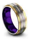 8mm Wedding Band Tungsten Ring for Scratch Resistant