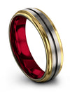Wedding Band for Both Plain Tungsten Rings Customize Bands for Couples Birth - Charming Jewelers