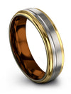 Engraved Wedding Band for Husband Personalized Male Bands Tungsten Grey Jewelry - Charming Jewelers