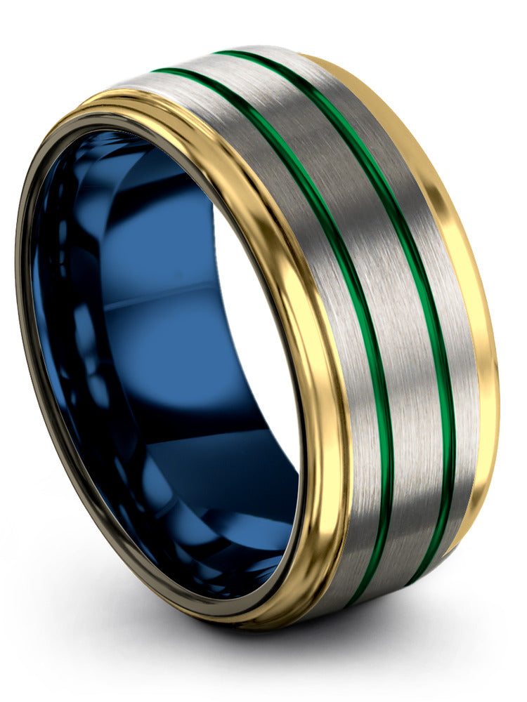 Matching Wedding Band Sets for Husband and Fiance Tungsten