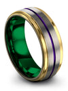 Brushed Men&#39;s Wedding Bands Tungsten Rings Her and Wife Promise Bands - Charming Jewelers