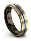 Wedding and Engagement Band Set for Men Tungsten Ring for Men&#39;s 6mm Brushed - Charming Jewelers