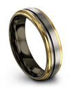 Men Promise Band Sets Tungsten Satin Rings for Guys Promise Ring Custom - Charming Jewelers
