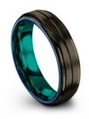 Gunmetal Anniversary Ring Set for His and Boyfriend Woman&#39;s Tungsten Gunmetal - Charming Jewelers